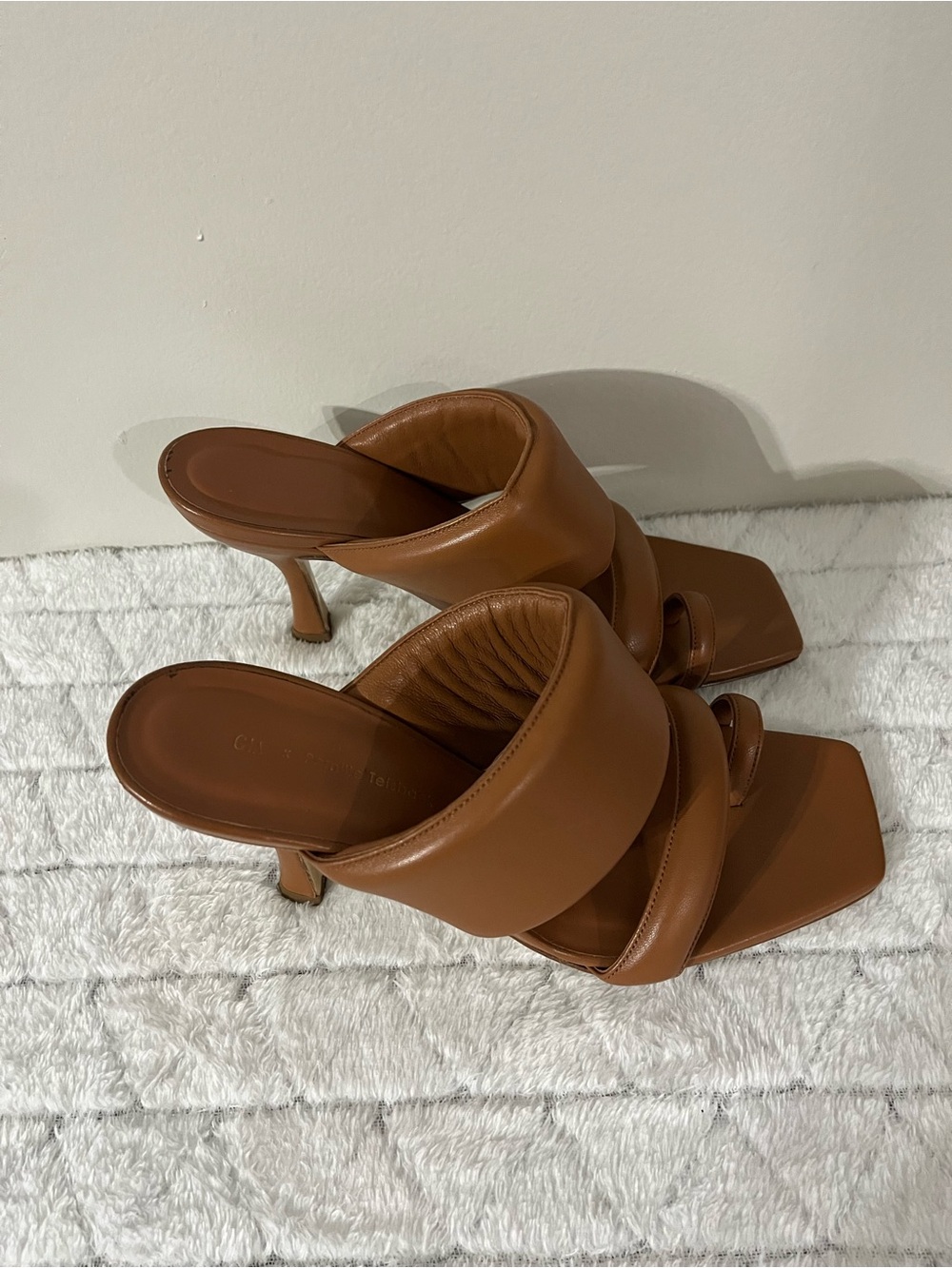 GIA BORGHINI X PERNILLE TEISBAEK PUFFER SLIDE SANDALS SZ 7.5 US & 38.5 EU - Picture 3 of 8
